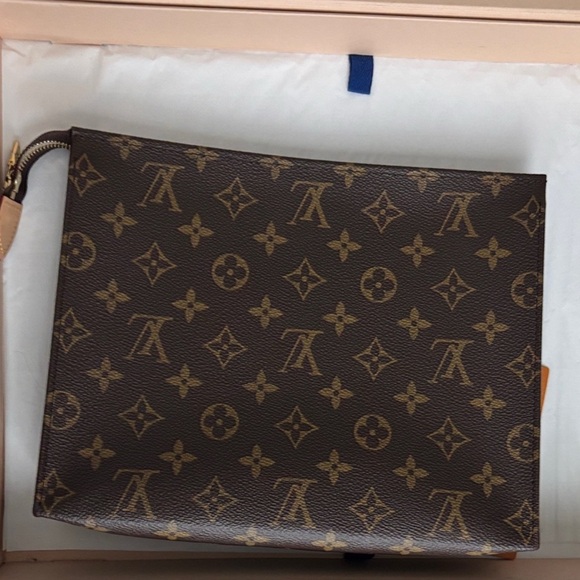 Louis Vuitton Brown Monogram Toiletry Bag